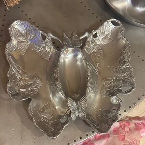 Arthur Court Silver Butterfly Serveware